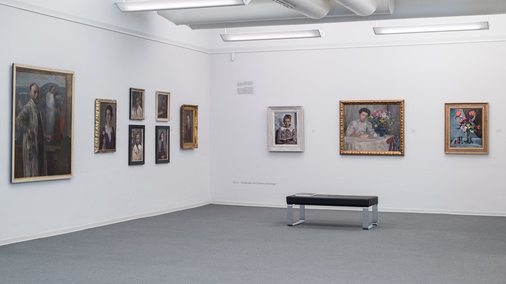 Landenberger-Ecke in der Ausstellung HERMANN STENNER und CHRISTIAN LANDENBERGER, Kunstmuseum Albstadt, 2017